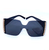 Luxury Designer Square Sunglasses - Black